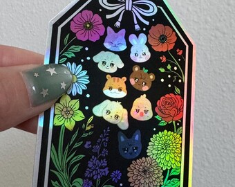 Ateez ANITEEZ Holographic Omamori Sticker