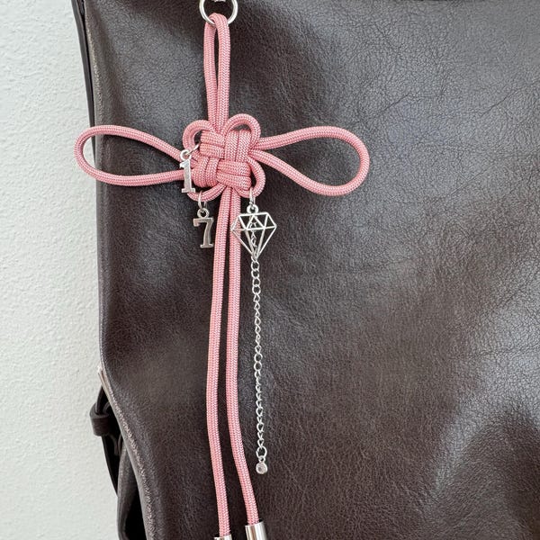 Pink Kpop Lucky Knot Seventeen Keychain | Full Size