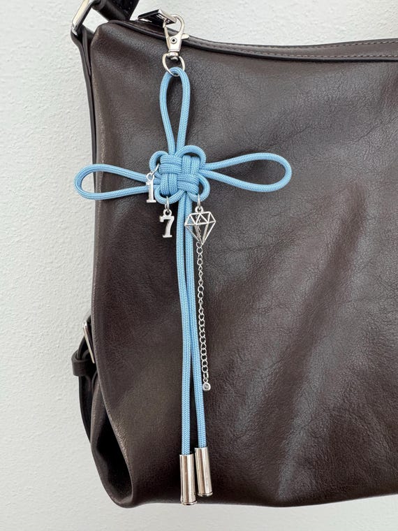 Blue Kpop Lucky Knot Seventeen Keychain | Full Size