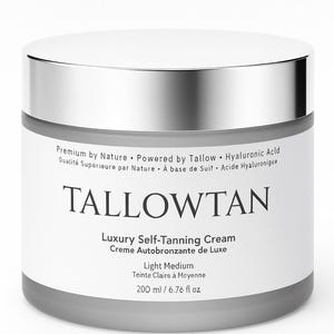 TallowTan Self Tanner – Natural Sunless Tanner with Hyaluronic Acid, Niacinamide & Tallow | Fast-Absorbing, Non-Toxic, Hydrating Glow