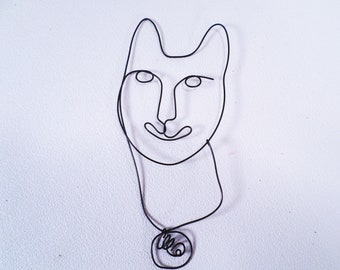 Wire art face | Etsy