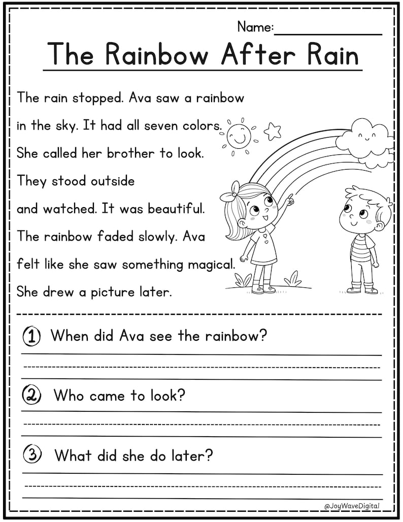 JoyWaveDigital The Rainbow after rain Story