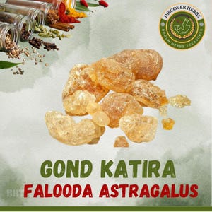 Gond Katira, Organic Gum Tragacanth, Katira Gum, clean and Natural Tragacanth Gum, Falooda Astragalus, Emulsifying Gum exclusively by BHT