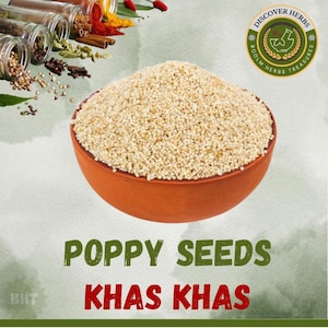 Organic Poppy Seeds, Khas Khas, Posta Dana, Indian White Poppy Seeds, Persian Poppy Seeds, Somniferum Seed, Papaver Seed by BHT