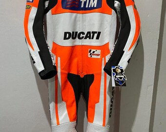 Ducati MotoGP Leather Racing Suit | #04 Dovizioso, CE Armored Track Gear