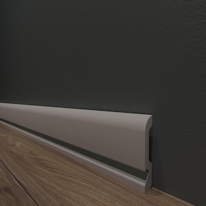 Led Floor Light Molding Baseboard, accent wall molding, flat skirting boards, accent wall trim, Each is W7&#39; / 240cm (TAXFREE FOR EU)