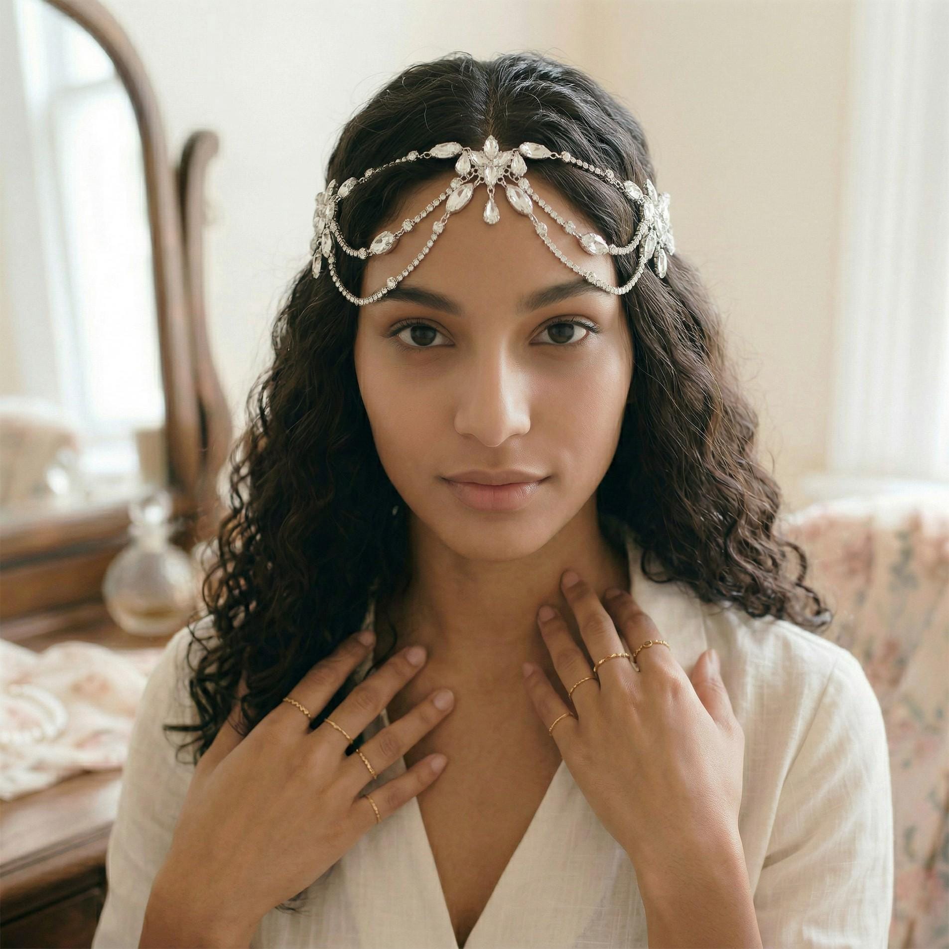 Wedding Sparkle Head Piece - Etsy