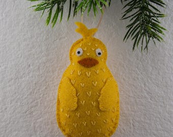 PDF Felt Ornament Pattern, Baby Chick Pattern, Hand Sewing, Felt Craft, DIY Handmade Gift