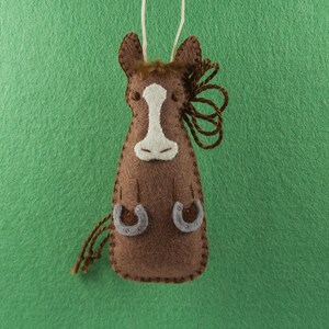 PDF Felt Ornament Pattern Pair, Horse and Goat, Mini Stuffies, Felt ...