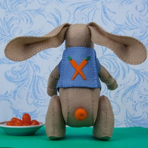 Bunny Sewing PATTERN, Rabbit Pattern, Stuffed Animal Pattern, Felt Toy Pattern, Nursery Decor, PDF Sewing Pattern, Baby Gift, Wool Craft image 2