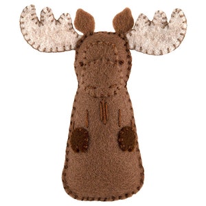 PDF Felt Ornament Pattern, Moose Pattern, Hand Sewing, Felt Craft, DIY Handmade Gift