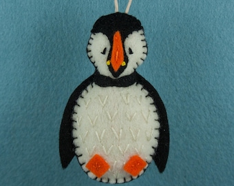 PDF Felt Ornament Pattern, Puffin Pattern, Hand Sewing, Felt Craft, DIY Handmade Gift