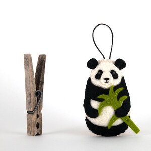 PDF Felt Ornament Pattern, Panda Pattern, Hand Sewing, Felt Craft, DIY Handmade Gift image 2