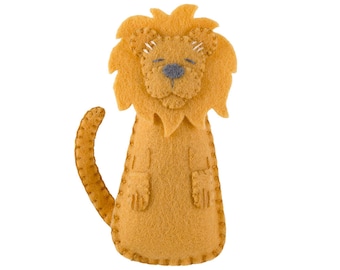 PDF Felt Ornament Pattern, Lion Pattern, Hand Sewing, Felt Craft, DIY Handmade Gift