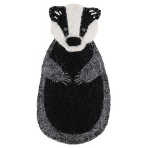 PDF Felt Ornament Pattern, Badger Pattern, Hand Sewing, Felt Craft, DIY Handmade Gift