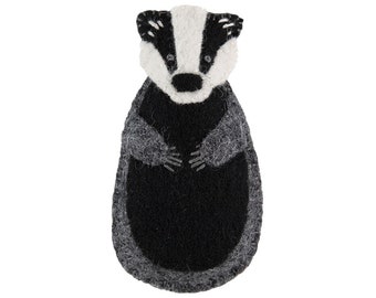 PDF Felt Ornament Pattern, Badger Pattern, Hand Sewing, Felt Craft, DIY Handmade Gift