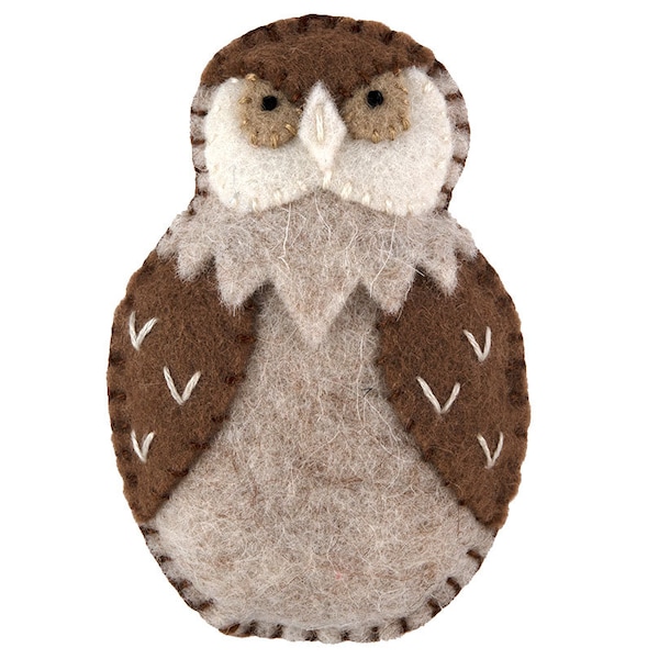 PDF Felt Ornament Pattern, Owl Pattern, Hand Sewing, Felt Craft, DIY Handmade Gift