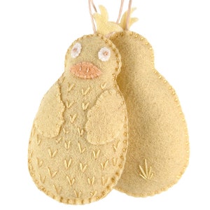 PDF Felt Ornament Pattern, Baby Chick Pattern, Hand Sewing, Felt Craft, DIY Handmade Gift