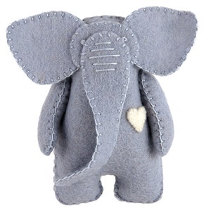 PDF Felt Stuffie Pattern, Elephant Pattern, Soft Toy Pattern, Hand Sewing, Felt Craft, DIY Handmade Gift
