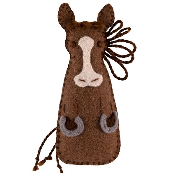 PDF Felt Ornament Pattern, Horse Pattern, Hand Sewing, Felt Craft, DIY Handmade Gift