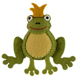 PDF Felt Ornament Pattern, Frog Pattern, Hand Sewing, Felt Craft, DIY Handmade Gift