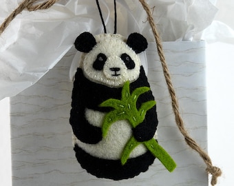 PDF Felt Ornament Pattern, Panda Pattern, Hand Sewing, Felt Craft, DIY Handmade Gift
