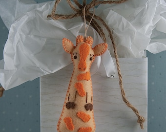 PDF Felt Ornament Pattern, Giraffe Pattern, Hand Sewing, Felt Craft, DIY Handmade Gift