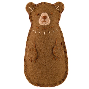PDF Felt Ornament Pattern, Teddy Bear Pattern, Hand Sewing, Felt Craft, DIY Handmade Gift