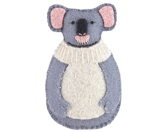 PDF Felt Ornament Pattern, Koala Pattern, Hand Sewing Pattern, Felt Craft, DIY Handmade Gift