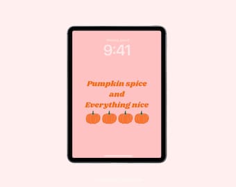 Fondos de Halloween de otoño, fondos de pantalla de calabaza, especias y fantasmas para iPad, fondo espeluznante estético, fondo de pantalla de fantasmas, fondo de pantalla de otoño