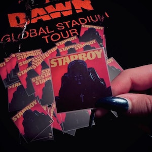 Adesivo Starboy – Inspirado em The Weeknd, Adesivo XO, Compre 3 e Leve 1 GRÁTIS, Decoração para Garrafa de Água para Laptop, Produtos de Abel Tesfaye, Garota Estrela