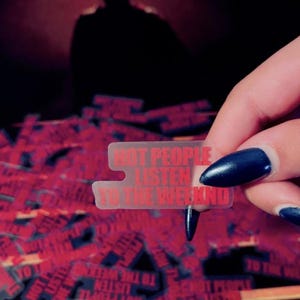 Adesivo de gente gostosa ouvindo The Weeknd – inspirado em The Weeknd, adesivo XO, compre 3 e leve 1 GRÁTIS, decoração de garrafa d&#39;água para laptop, produtos de Abel Tesfaye