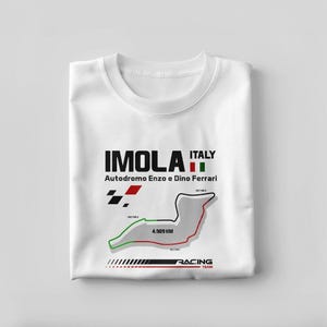 Imola Race Track Shirt – Italian F1 Circuit Tee, Autodromo Enzo e Dino Ferrari Design, Motorsport Gift for Racing Fans