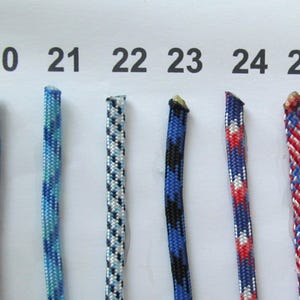 Kids paracord bracelets in unique mixed colors. Many fun NEW 2025 colors! For size measure wrist. Order color number from chart. image 6