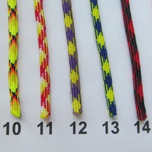 Kids paracord bracelets in unique mixed colors. Many fun NEW 2025 colors! For size measure wrist. Order color number from chart. image 4