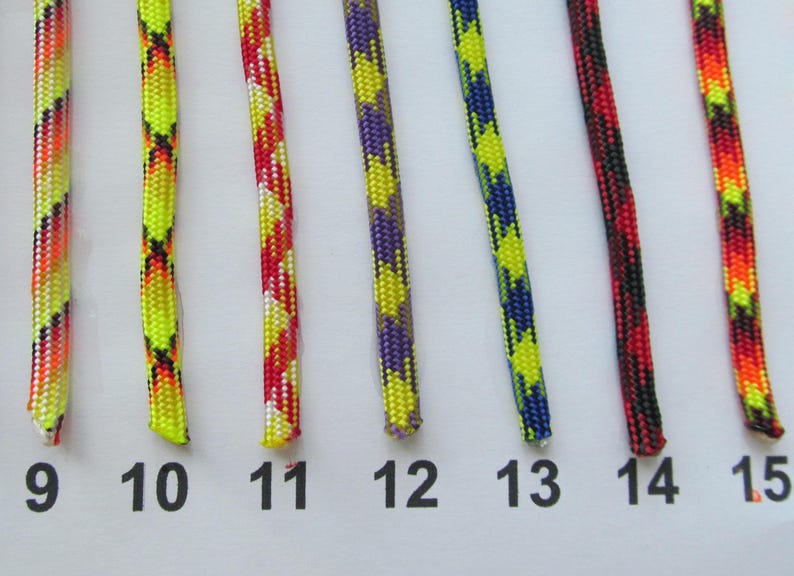 Kids paracord bracelets in unique mixed colors. Many fun NEW 2025 colors! For size measure wrist. Order color number from chart. image 4