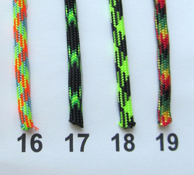 Kids paracord bracelets in unique mixed colors. Many fun NEW 2025 colors! For size measure wrist. Order color number from chart. image 5