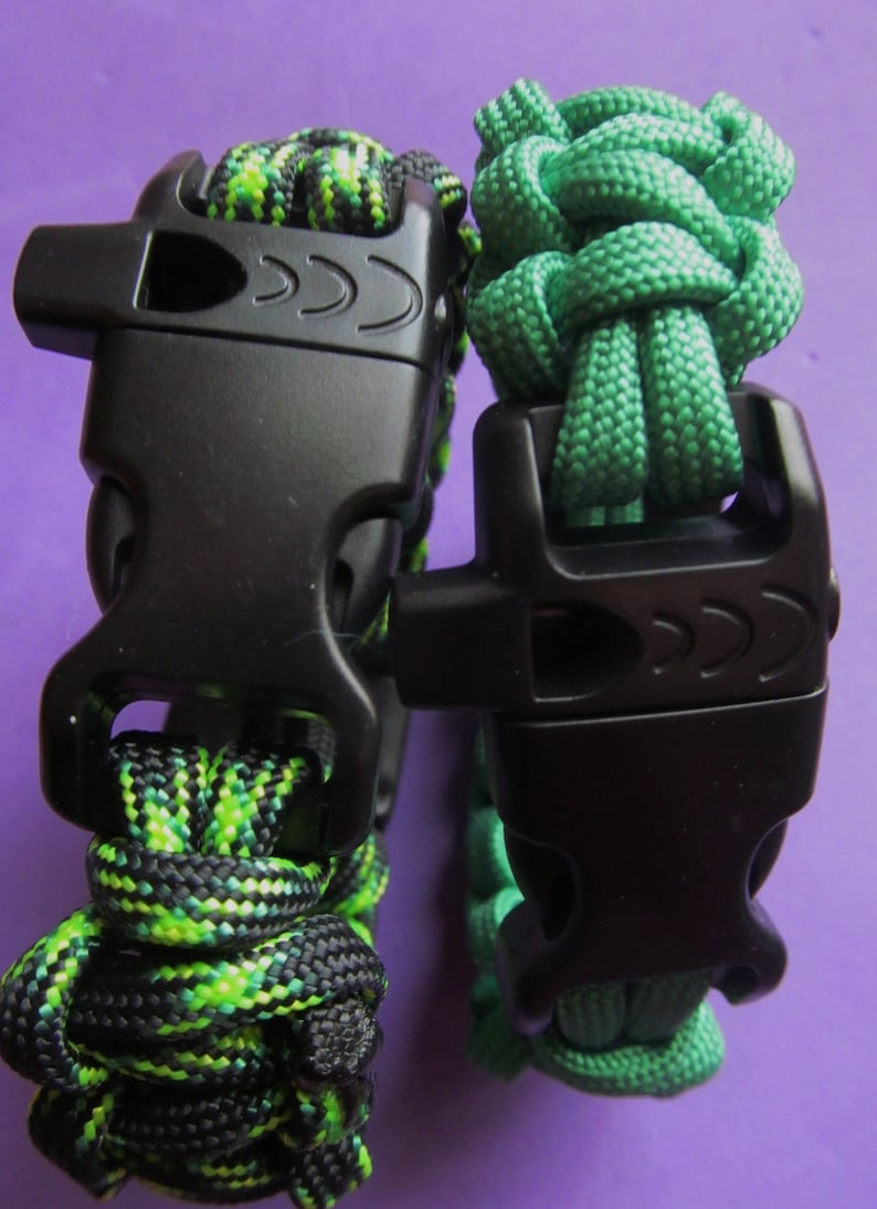 Compass Paracord Bracelet. Bracelet With Compass and Whistle Etsy