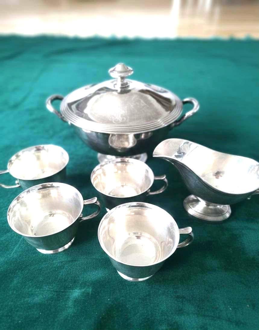Saucière Ancienne Christofle En Métal Argenté - Collection, à Restaurer