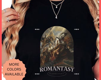 Romantasy Readers Shirt: Book Lover Tee, Vintage Inspired Design