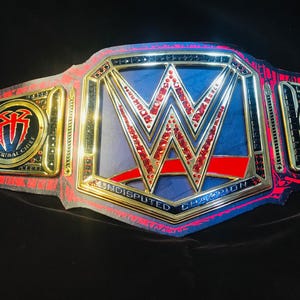 Undisputed Championship ROMAN REIGNS Title Replica Belt 4mm Brass Plates with sublimation leather strips