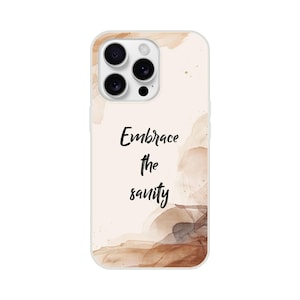 Brown Aesthetic Flexi Phone Case for iPhone - Stylish & Durable Protection