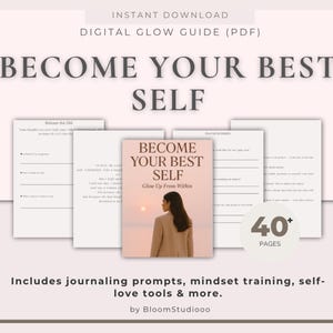 Glow Up eBook | Become Your Best Self | Use code GLOW55 for 55% off! – Limited Time | Digital Self-Care | Growth Guide
