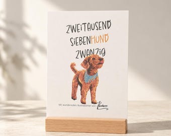 Hundekalender 2027 Tischkalender | Postkarten | Pudel | handgezeichnet | Illustration | Geschenk Hundeliebhaber