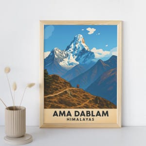 Himalaya Druck, Berg Wand Kunst, Natur Kunstdruck, Malerische Landschaft Druck, Reise Fotografie, Wohnkultur