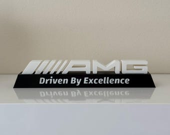Mercedes Stand - AMG Edition or Classic Emblem (Desk Decoration)