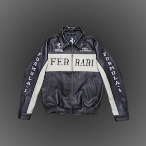 Leather ferrari jacket - Etsy 日本