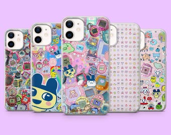 Tamagotchi Phone Case Gaming Kawaii Cover for iPhone 16Pro, 15, 14, 13, 12, Samsung S25, S24, S23, S22, A16, A56, A55, Pixel 9, 9Pro