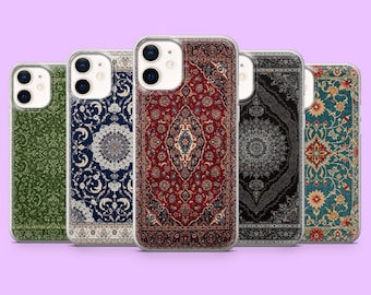 Persian Carpet Phone Case Oriental Rug Cover for iPhone 16Pro, 15, 14, 13, 12, Samsung S25, S24, S23, S22, A16, A56, A55, Pixel 9, 9Pro