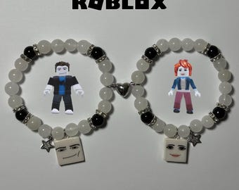 Roblox Gamer Bracelets | Cute Gamer Friendship Bracelets | Roblox Charm Bead Bracelets